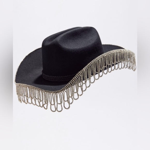 Wyeth x Todd Magill Cardi Rhinestone Fringe Cowboy Hat NWT — Editorial Statement main image 14